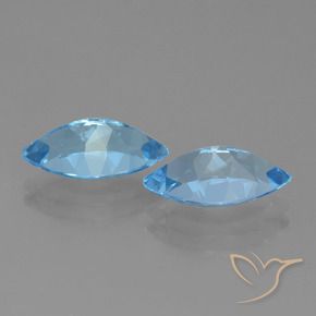 Shop natural 7.76ct Bleu Suisse Topaze gems, Marquise, from Brésil at GemSelect. In stock, global shipping!