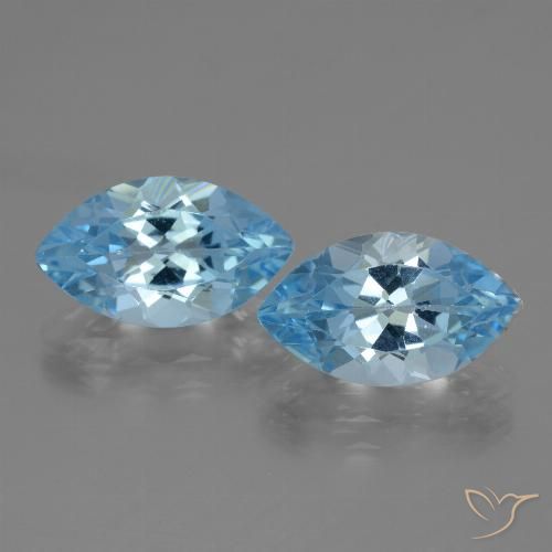 Shop natural 8.21ct Bleu Suisse Topaze gems, Marquise, from Brésil at GemSelect. In stock, global shipping!