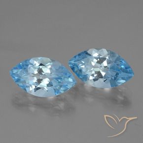 Shop natural 8.21ct Bleu Suisse Topaze gems, Marquise, from Brésil at GemSelect. In stock, global shipping!