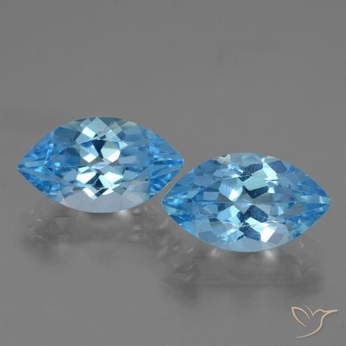 Shop natural 8.81ct Bleu Suisse Topaze gems, Marquise, from Brésil at GemSelect. In stock, global shipping!