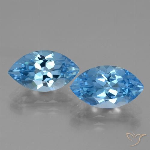 8.33ctw Naturel Bleu ciel Topaze, Marquise, VVS-VS