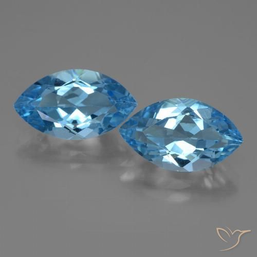 Shop natural 8.11ct Bleu Suisse Topaze gems, Marquise, from Brésil at GemSelect. In stock, global shipping!