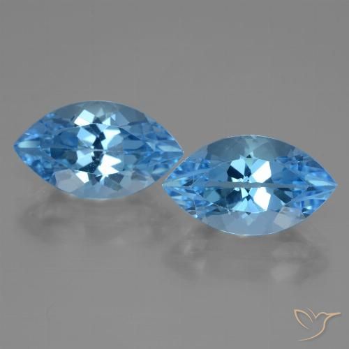 Shop natural 8.84ct Bleu Suisse Topaze gems, Marquise, from Brésil at GemSelect. In stock, global shipping!