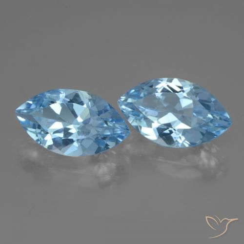 Shop natural 7.73ct Bleu Suisse Topaze gems, Marquise, from Brésil at GemSelect. In stock, global shipping!