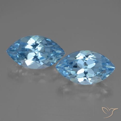 Shop natural 8.27ct Bleu Suisse Topaze gems, Marquise, from Brésil at GemSelect. In stock, global shipping!