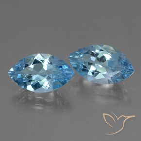 Shop natural 8.27ct Bleu Suisse Topaze gems, Marquise, from Brésil at GemSelect. In stock, global shipping!