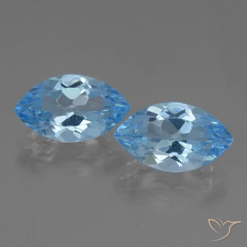 Shop natural 8.06ct Bleu Suisse Topaze gems, Marquise, from Brésil at GemSelect. In stock, global shipping!