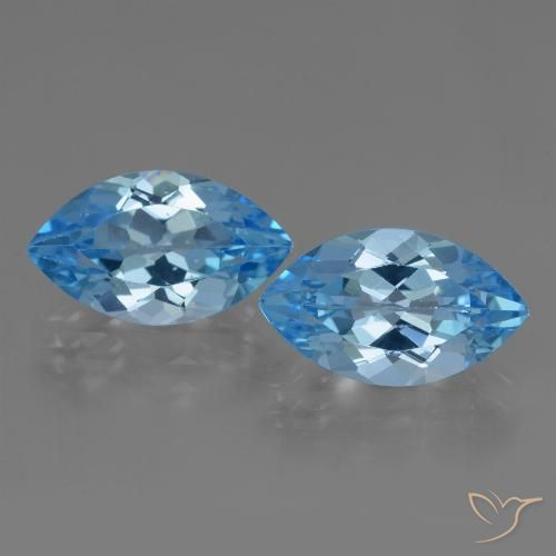 Shop natural 8.23ct Bleu Suisse Topaze gems, Marquise, from Brésil at GemSelect. In stock, global shipping!