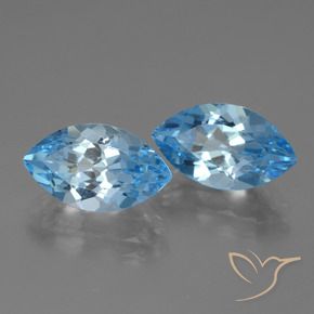 Achetez naturel 8,55ct bleu suisse topaze gems, marquise, en provenance brésil chez gemselect. en stock, livraison internationale!