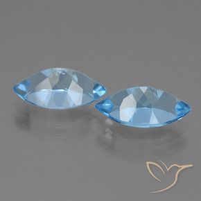 Achetez naturel 8,55ct bleu suisse topaze gems, marquise, en provenance brésil chez gemselect. en stock, livraison internationale!