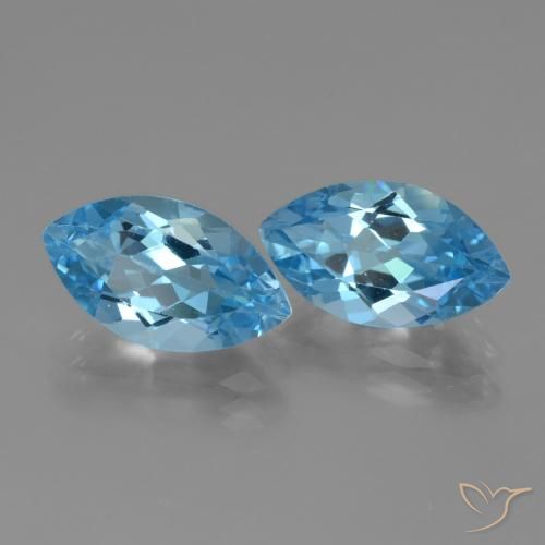 Shop natural 8.16ct Bleu Suisse Topaze gems, Marquise, from Brésil at GemSelect. In stock, global shipping!