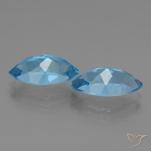 Shop natural 8.16ct Bleu Suisse Topaze gems, Marquise, from Brésil at GemSelect. In stock, global shipping!