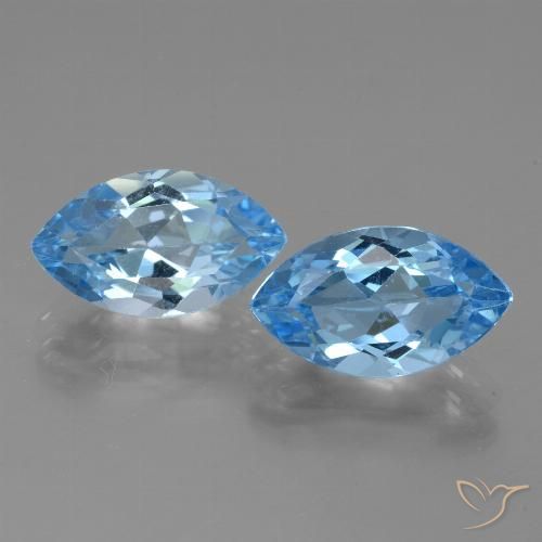 Shop natural 8.73ct Bleu Suisse Topaze gems, Marquise, from Brésil at GemSelect. In stock, global shipping!