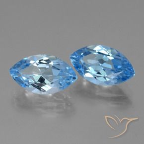 Shop natural 8.73ct Bleu Suisse Topaze gems, Marquise, from Brésil at GemSelect. In stock, global shipping!