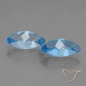 Shop natural 8.73ct Bleu Suisse Topaze gems, Marquise, from Brésil at GemSelect. In stock, global shipping!