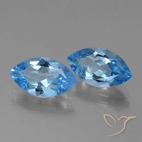 Shop natural 8.09ct Bleu Suisse Topaze gems, Marquise, from Brésil at GemSelect. In stock, global shipping!