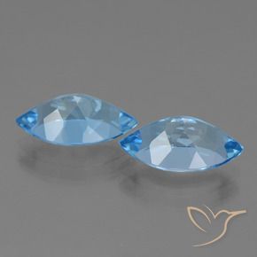 Shop natural 8.55ct Bleu Suisse Topaze gems, Marquise, from Brésil at GemSelect. In stock, global shipping!