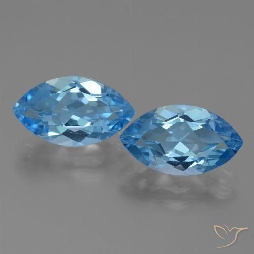 Shop natural 8.71ct Bleu Suisse Topaze gems, Marquise, from Brésil at GemSelect. In stock, global shipping!