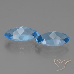 Shop natural 8.71ct Bleu Suisse Topaze gems, Marquise, from Brésil at GemSelect. In stock, global shipping!