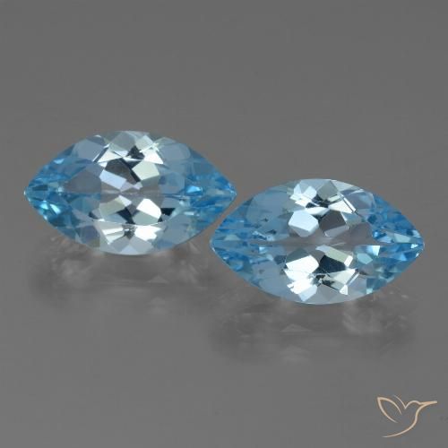 Achetez naturel 8,06ct bleue topaze gems, marquise, en provenance brésil chez gemselect. en stock, livraison internationale!