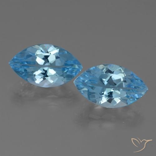 Shop natural 8.32ct Bleu Suisse Topaze gems, Marquise, from Brésil at GemSelect. In stock, global shipping!