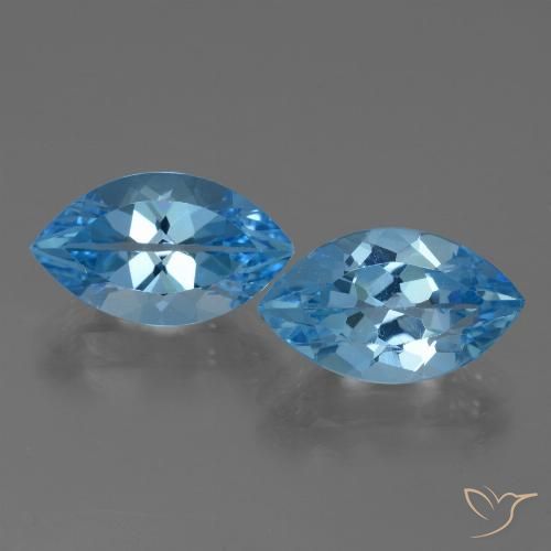Shop natural 8.68ct Bleu Suisse Topaze gems, Marquise, from Brésil at GemSelect. In stock, global shipping!