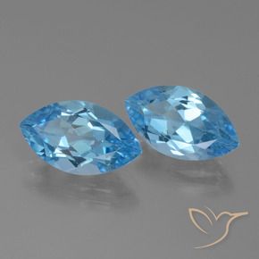 Shop natural 8.32ct Bleu Suisse Topaze gems, Marquise, from Brésil at GemSelect. In stock, global shipping!