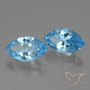 Shop natural 8.11ct Bleu Suisse Topaze gems, Marquise, from Brésil at GemSelect. In stock, global shipping!