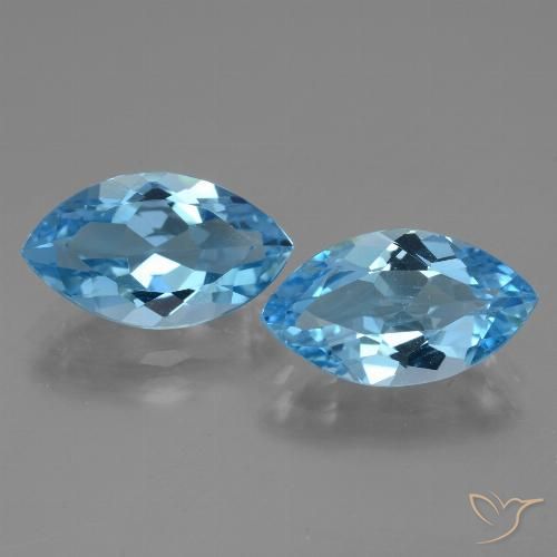 Shop natural 8.22ct Bleu Suisse Topaze gems, Marquise, from Brésil at GemSelect. In stock, global shipping!