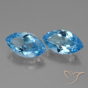 Shop natural 8.22ct Bleu Suisse Topaze gems, Marquise, from Brésil at GemSelect. In stock, global shipping!