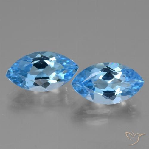 Shop natural 8.28ct Bleu Suisse Topaze gems, Marquise, from Brésil at GemSelect. In stock, global shipping!