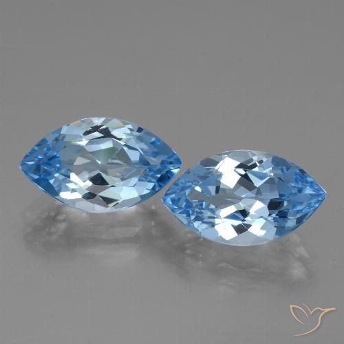 Shop natural 8.42ct Bleu Suisse Topaze gems, Marquise, from Brésil at GemSelect. In stock, global shipping!