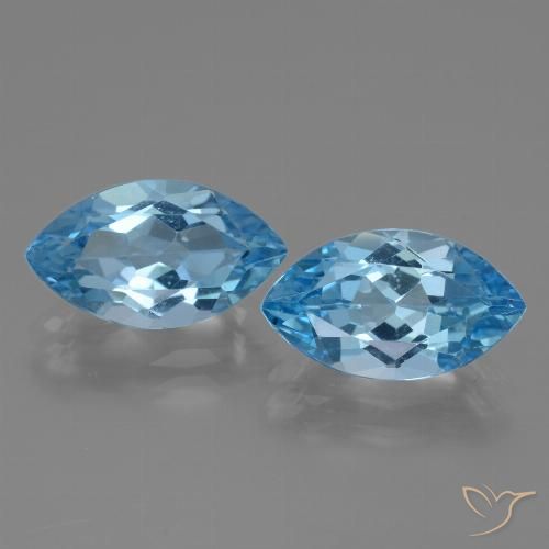 Shop natural 8.25ct Bleu Suisse Topaze gems, Marquise, from Brésil at GemSelect. In stock, global shipping!