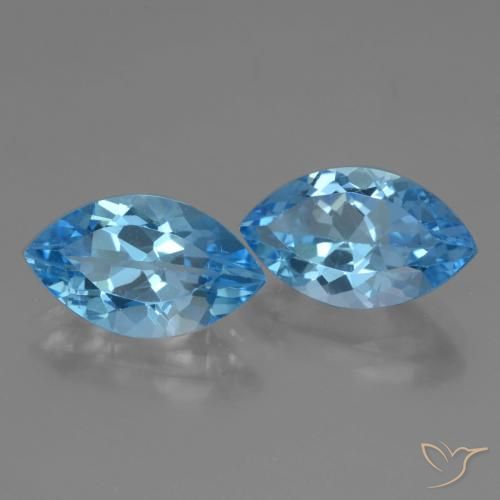 Shop natural 8.00ct Bleu Suisse Topaze gems, Marquise, from Brésil at GemSelect. In stock, global shipping!