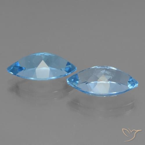 Shop natural 8.00ct Bleu Suisse Topaze gems, Marquise, from Brésil at GemSelect. In stock, global shipping!