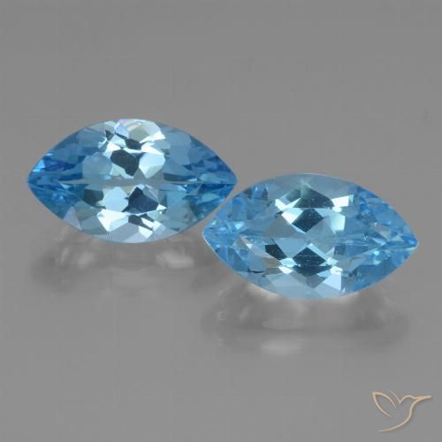Shop natural 8.58ct Bleu Suisse Topaze gems, Marquise, from Brésil at GemSelect. In stock, global shipping!