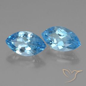 Shop natural 8.58ct Bleu Suisse Topaze gems, Marquise, from Brésil at GemSelect. In stock, global shipping!
