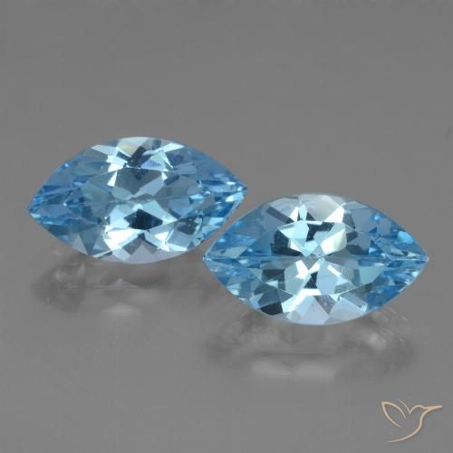 Shop natural 8.04ct Bleu Suisse Topaze gems, Marquise, from Brésil at GemSelect. In stock, global shipping!