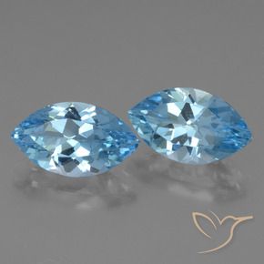 Shop natural 8.04ct Bleu Suisse Topaze gems, Marquise, from Brésil at GemSelect. In stock, global shipping!