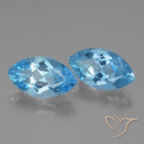 Shop natural 8.36ct Bleu Suisse Topaze gems, Marquise, from Brésil at GemSelect. In stock, global shipping!