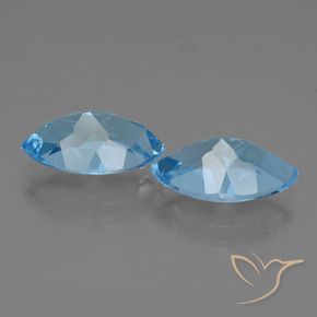 Shop natural 8.43ct Bleu Suisse Topaze gems, Marquise, from Brésil at GemSelect. In stock, global shipping!