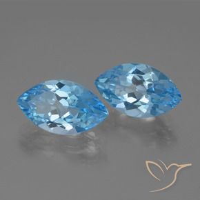 Shop natural 8.63ct Bleu Suisse Topaze gems, Marquise, from Brésil at GemSelect. In stock, global shipping!