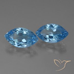 Shop natural 7.40ct Bleu Suisse Topaze gems, Marquise, from Brésil at GemSelect. In stock, global shipping!