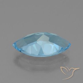Topaze Bleu ciel naturelle Marquise, 3.80 ct, VVS