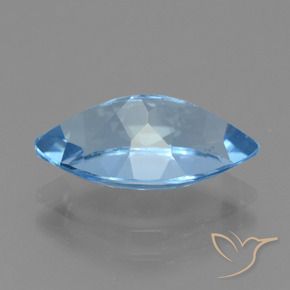 Topaze Bleu Suisse naturelle Marquise, 4.16 ct, VVS