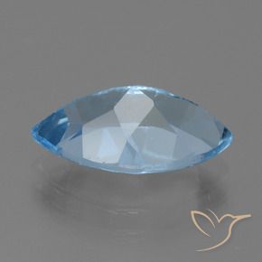 Topaze Bleu Suisse naturelle Marquise, 4.40 ct, VVS-VS