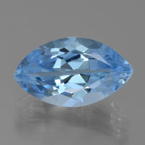 Topaze Bleu Suisse naturelle Marquise, 5.33 ct, VVS