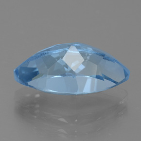 Topaze Bleu Suisse naturelle Marquise, 5.33 ct, VVS