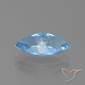 Topaze Bleu ciel naturelle Marquise, 4.18 ct, VVS