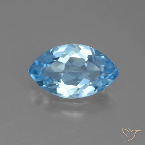 3.57ct Naturel Bleu ciel Topaze, Marquise, VS